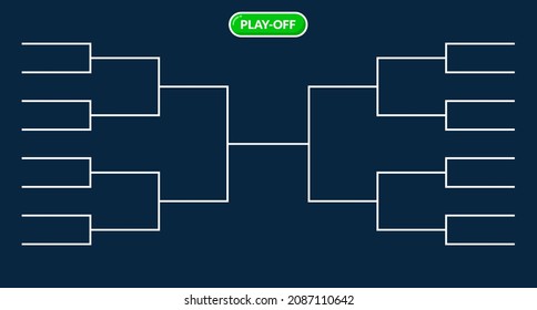 Tournament schedule vector. white line of tournament schedule.