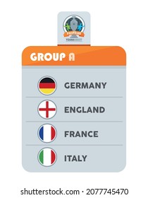 tournament soccer group template infographic