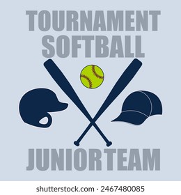 Tournament softball icon vector illustration graphic design