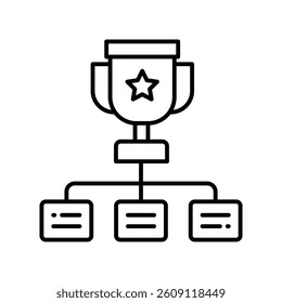 Tournament vector outline icon. EPS 10 file