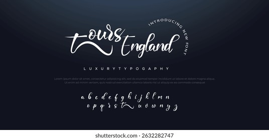 Tours minimal creative tech logo alphabet fonts. Typography minimalist urban sans serif digital fashion future creative logos fonts. vector illustration 