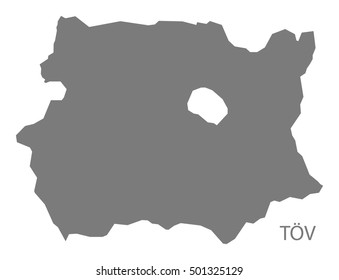 Tov Mongolia Map grey