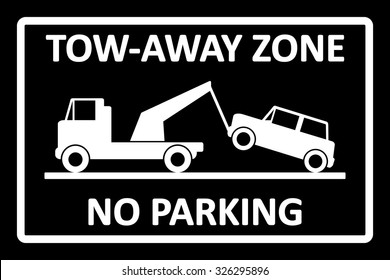Tow Away Sign