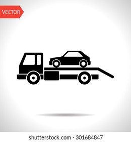 Tow car evacuation icon