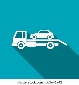 Tow car evacuation icon