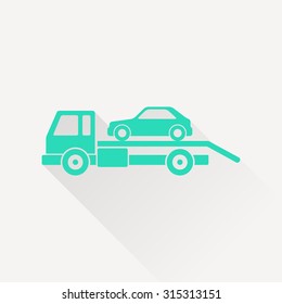 Tow car evacuation icon