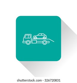 Tow car evacuation icon