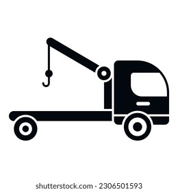 Tow car icon simple vector. Parking space. Zone gate