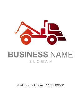 tow car logo with simple and modern look, logo ready to use