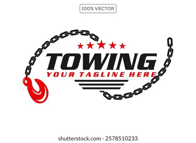 Tow or Crane Load Hook Logo Illustration