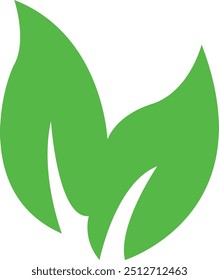 Hoja de remolque, hoja verde, icono, logotipo, eco, bio Ilustración vectorial