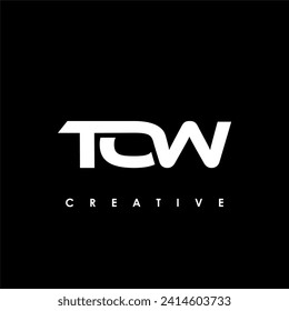 TOW Letter Initial Logo Design Template Vector Illustration