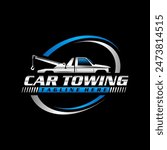 Tow Service Towing Truck Company Logo Template