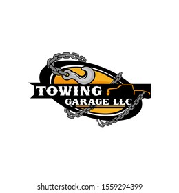 Tow Towing Truck Service Logo Template Vector 