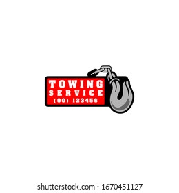 Tow Towing Truck Service Logo Template Vector