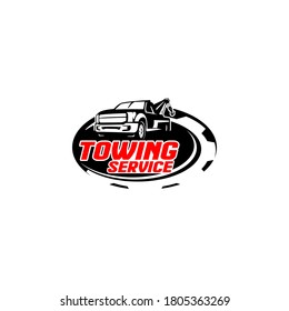 Tow Towing Truck Service Logo Template Vector