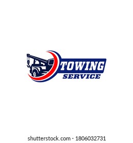 Tow Towing Truck Service Logo Template Vector