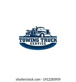 Tow Towing Truck Service Logo Template Vector