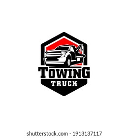 Tow Towing Truck Service Logo Template Vector