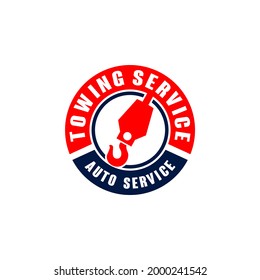 Tow Towing Truck Service Logo Template Vector 