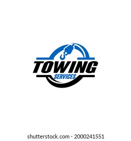 Tow Towing Truck Service Logo Template Vector 