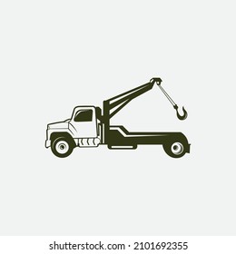 Tow Towing Truck Service Logo Template Vector,simple logo.EPS 10