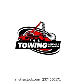 Tow Towing Truck Service Logo Template Vector