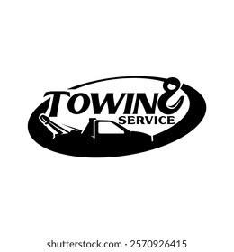 Tow Towing Truck Service Logo Template Vector