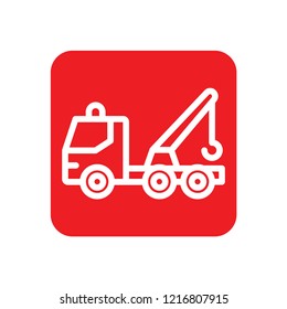 tow, transport background vector icon