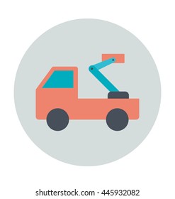 Tow Truck Colored Vector Icon
