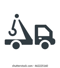 Tow Truck Colored Vector Icon