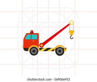 Tow truck with crane