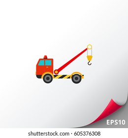Tow truck with crane