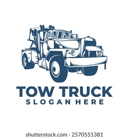 Tow Truck design vector illustration. Tow Truck logo concept template