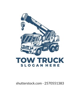 Tow Truck design vector illustration. Tow Truck logo concept template