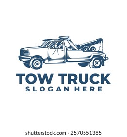 Tow Truck design vector illustration. Tow Truck logo concept template