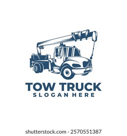 Tow Truck design vector illustration. Tow Truck logo concept template