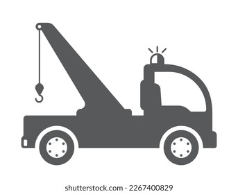 tow truck evacuator service car icon