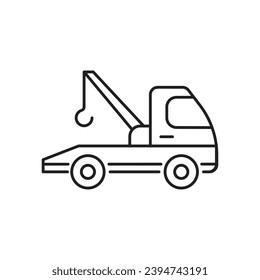 Tow truck icon design. isolated on white background. vector illustration