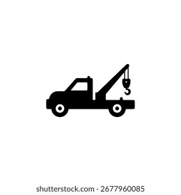 Abschleppwagen Symbol flachen Vektordesign.
