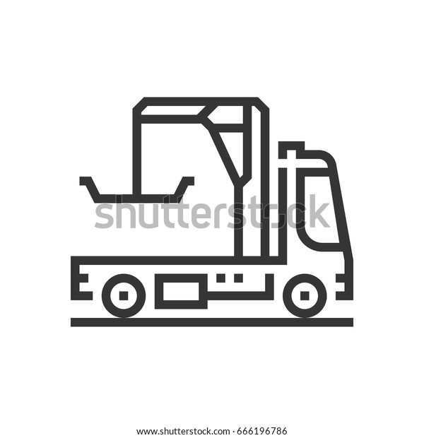 Tow truck icon, part of\
the square icons, car service icon set. The illustration is a\
vector, editable stroke, thirty-two by thirty-two matrix grid,\
pixel perfect file.