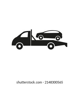 Tow Truck Icon Simple Flat Vector Stock Vector (Royalty Free ...