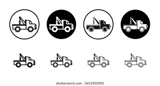 Abschleppwagen-Symbol einfaches Vektorsymbol einzeln