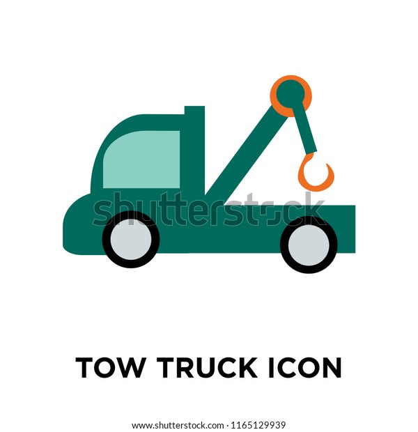 Tow truck icon\
vector isolated on white background, Tow truck transparent sign ,\
insurance symbols