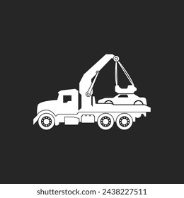 Tow truck icon vector template illustration logo design