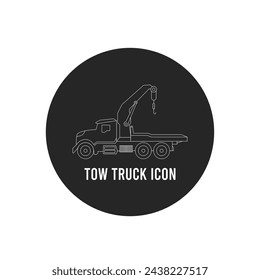 Tow truck icon vector template illustration logo design