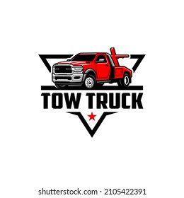 tow truck. service truck logo vector