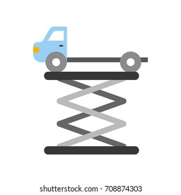 tow truck side view platform service maintenance