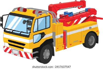 A tow truck is a special purpose vehicle that has a device for lifting and towing the front or rear wheels of another vehicle.