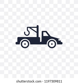 Tow truck transparent icon. Tow truck symbol design from Transportation collection.